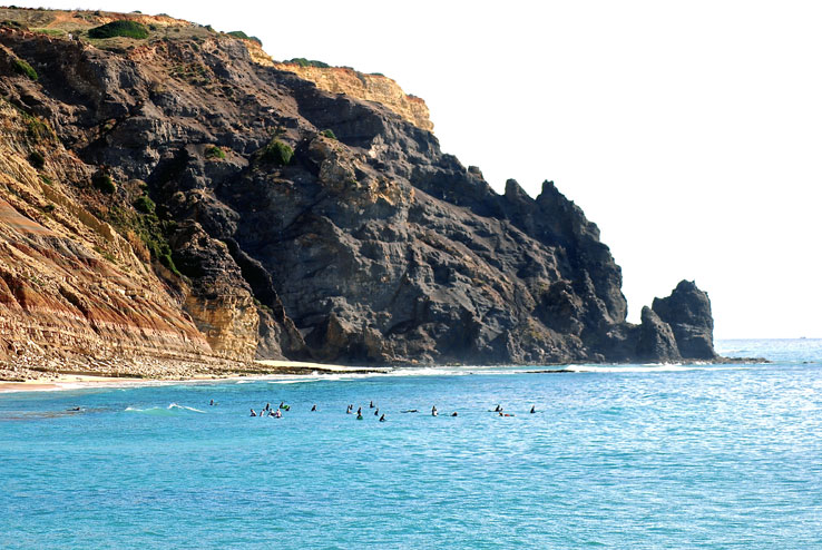 Surfers at Cabanas Velhas