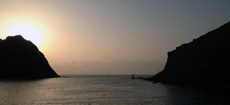 Sunset on the Ria de Pasai